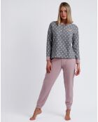 Pyjama Sweet Dots A gris chiné