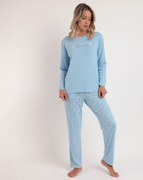 Pyjama It's Time to Sleep A bleu