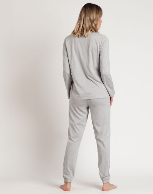 Pyjama Pink Hearts C gris chiné