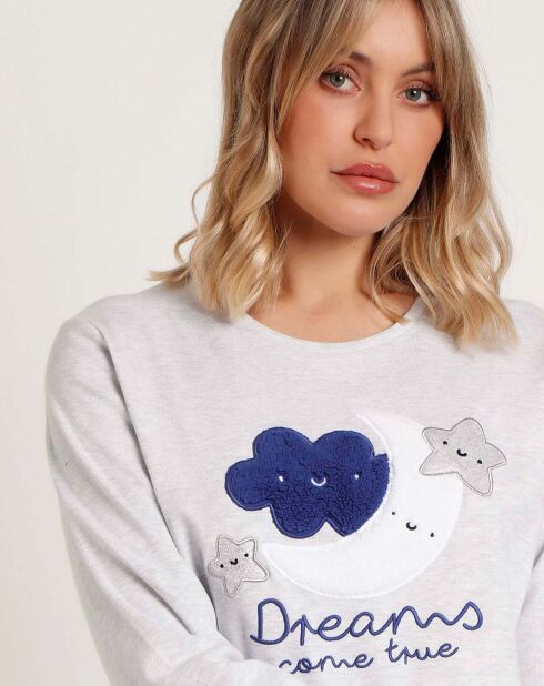 Pyjama Dreams Come True A gris chiné