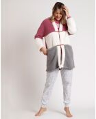 Peignoir rayé Bunnies on the Moon D rose ancien