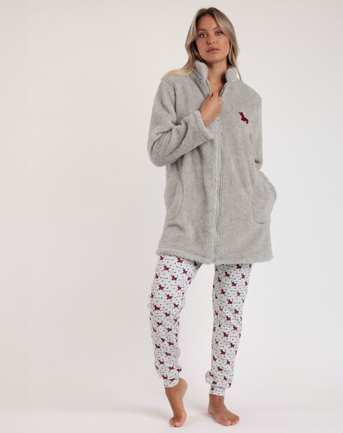 Peignoir Lou Lou gris chiné