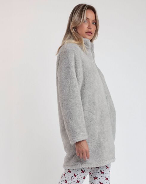 Peignoir Lou Lou gris chiné