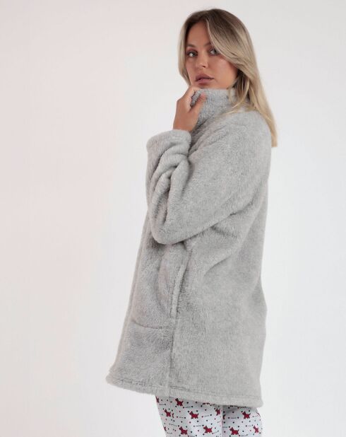 Peignoir Lou Lou gris chiné