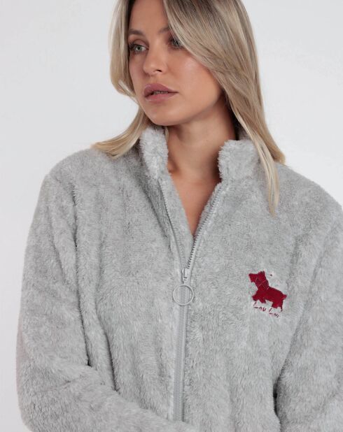 Peignoir Lou Lou gris chiné