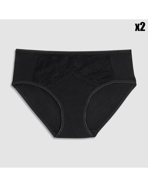 2 Culottes midis June noires