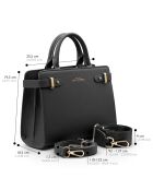 Bolso negro Massy Luxury - 25x19x10 cm