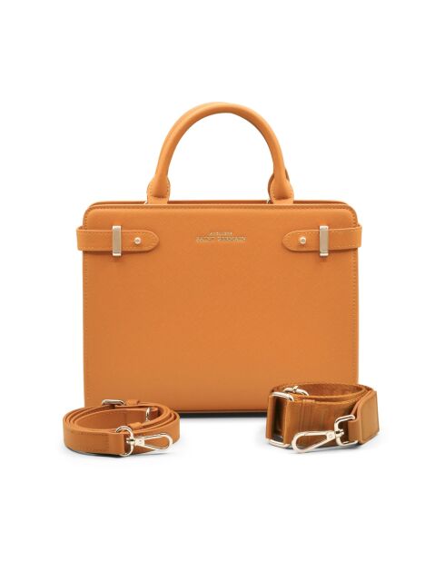 Sac à main en Cuir Massy Luxe marron - 25x19x10 cm