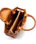 Sac à main en Cuir Massy Luxe marron - 25x19x10 cm