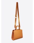 Sac à main en Cuir Massy Luxe marron - 25x19x10 cm
