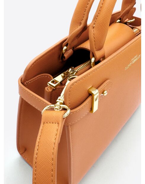 Massy Luxe braune Lederhandtasche - 25x19x10 cm