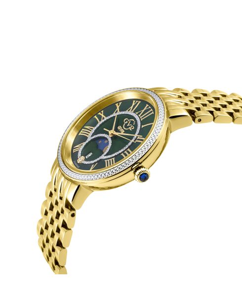 Montre Quartz Femme Genoa en Acier & Diamant dorée