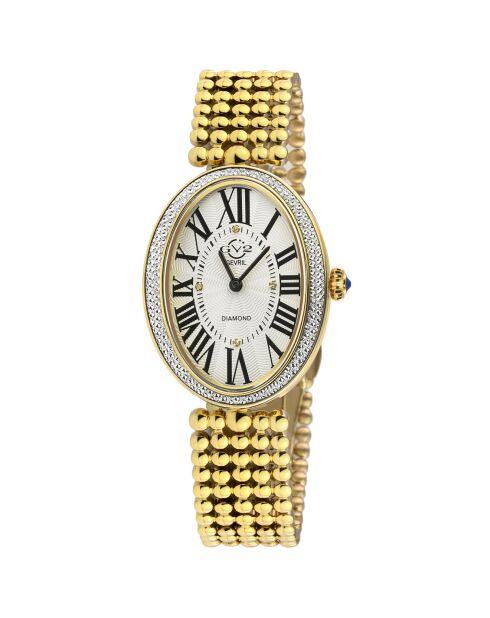 Montre Quartz Femme Piazza Navona en Acier & Diamants dorée