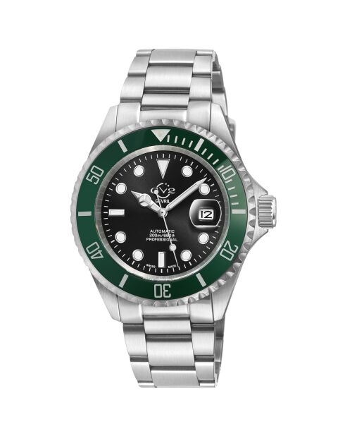 Ligurië automatisch zilverstalen herenhorloge