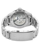 Ligurië automatisch zilverstalen herenhorloge