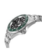 Ligurië automatisch zilverstalen herenhorloge