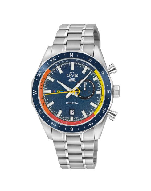Orologio al quarzo da uomo Regatta in acciaio argentato