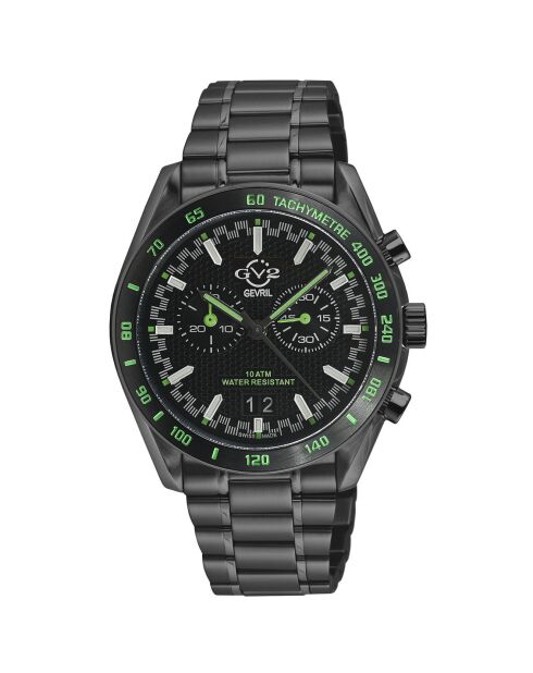 Orologio al quarzo da uomo Freccia in acciaio nero