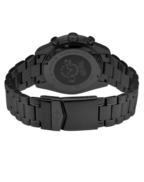 Montre Quartz Homme Freccia en Acier noire