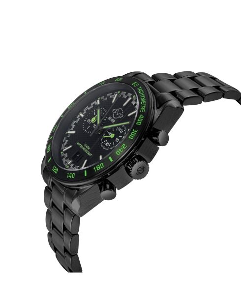 Montre Quartz Homme Freccia en Acier noire