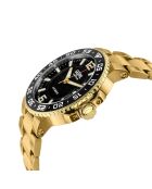 Montre Automatique Homme Riverside en Acier dorée