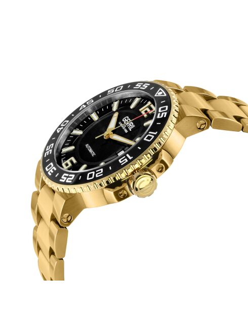 Montre Automatique Homme Riverside en Acier dorée