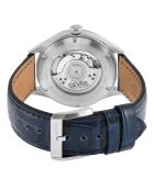 Montre Automatique Homme Empire en Cuir bleue