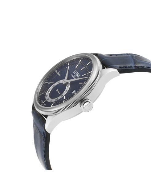Montre Automatique Homme Empire en Cuir bleue