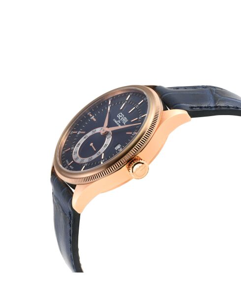 Montre Automatique Homme Empire en Cuir bleue