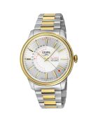 Guggenheim Automatic herenhorloge in zilver/goudstaal