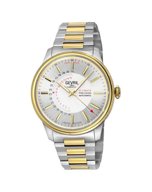Montre Automatique Homme Guggenheim en Acier argenté/doré