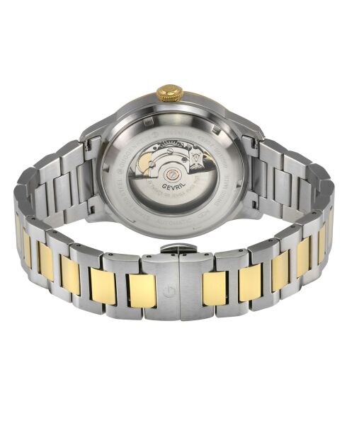 Guggenheim Automatic herenhorloge in zilver/goudstaal