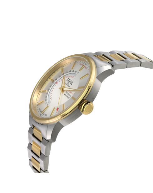 Guggenheim Automatic herenhorloge in zilver/goudstaal