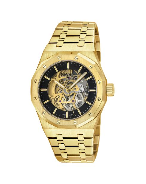 Gotham automatisch horloge van goudstaal voor heren