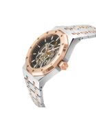 Gotham automatisch herenhorloge in zilver/roségoud staal