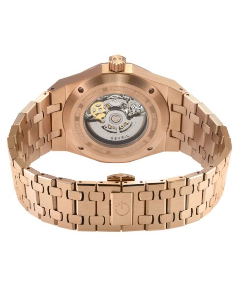 Montre Automatique Homme Gotham en Acier rose doré