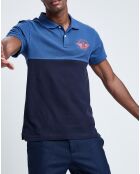 Polo Bicolore bleu/marine