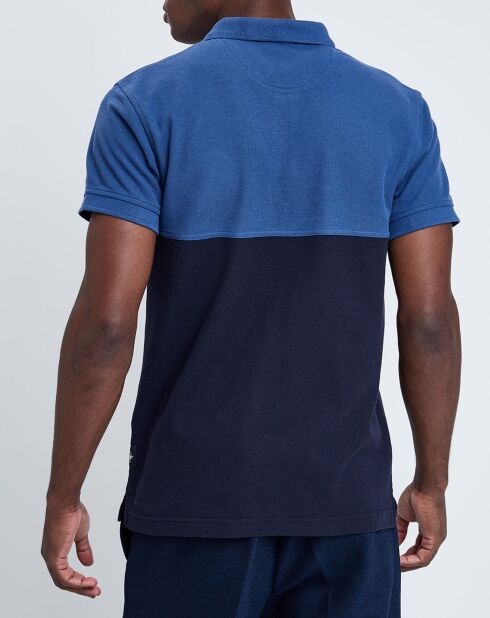 Polo Bicolore bleu/marine