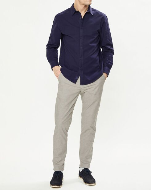 Pantalon Casual Chino Tapered Fit beige foncé