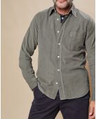 Chemise Regular en Velours côtelé Pitt Pat camouflage