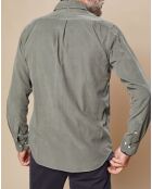 Chemise Regular en Velours côtelé Pitt Pat camouflage