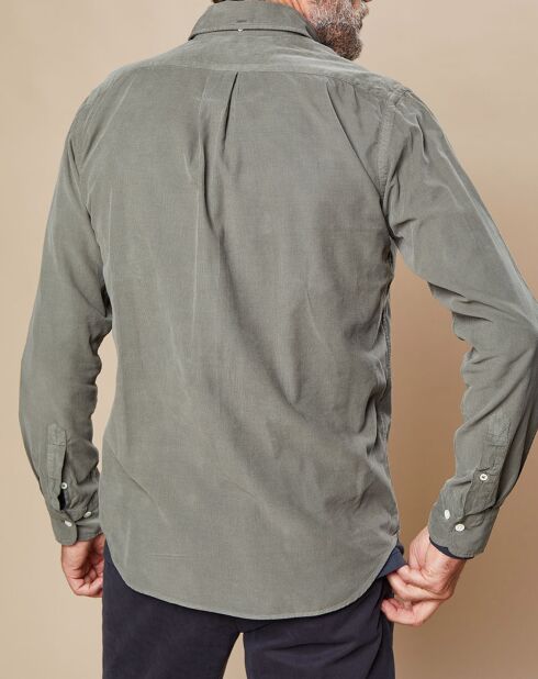Chemise Regular en Velours côtelé Pitt Pat camouflage