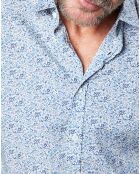 Chemise Slim Sammy imprimée marine/indigo/denim