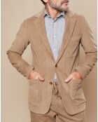 Veste en Velours côtelé Jonny beige