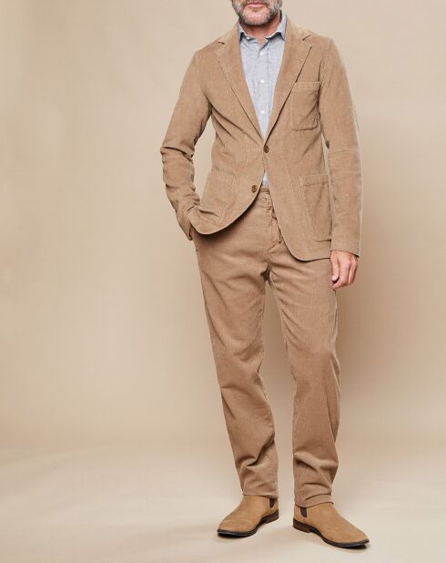 Veste en Velours côtelé Jonny beige