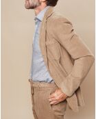Veste en Velours côtelé Jonny beige