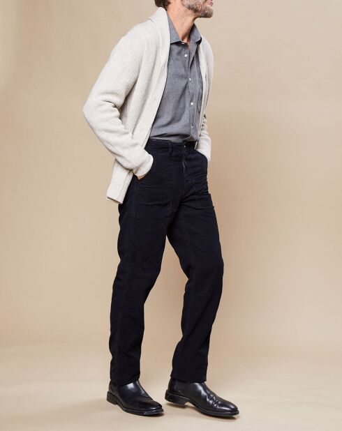 Pantalon en Velours côtelé Tom nuit
