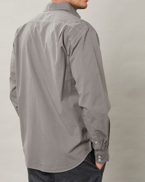 Chemise regular Paul Pat vert de gris
