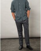 Chemise regular en Flanelle Paul à carreaux verte