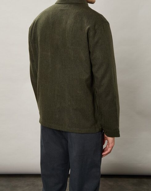 Blouson en Laine mélangée Day vert armée